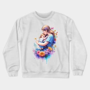 best mom Crewneck Sweatshirt